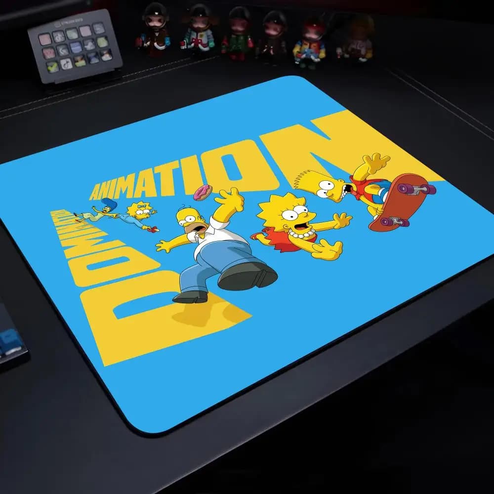 Anime T-The S-Simpsons-s Mouse Pad Gaming Laptops Keyboard Mat Deskmat Pc Accessories Desk Protector Mousepad Gamer Mats Anime M