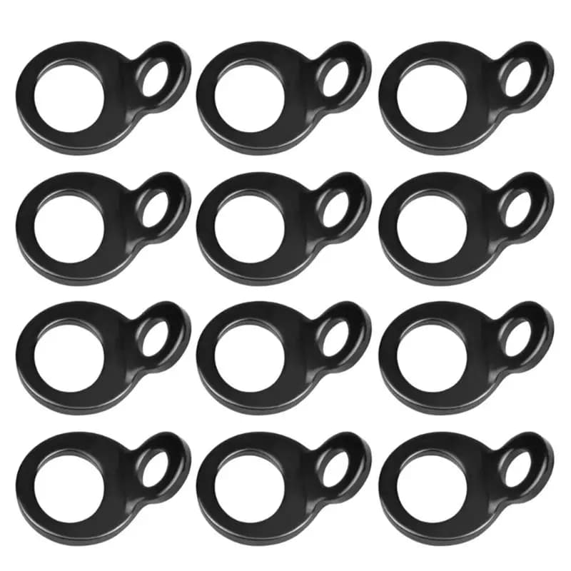 ABOK-12 Pcs D-Ring Tie Downs,D-Rings Anchor Lashing Rings For Loads On Motorcycle Dirt Bike ATV Heavy Duty Tie Down Rings