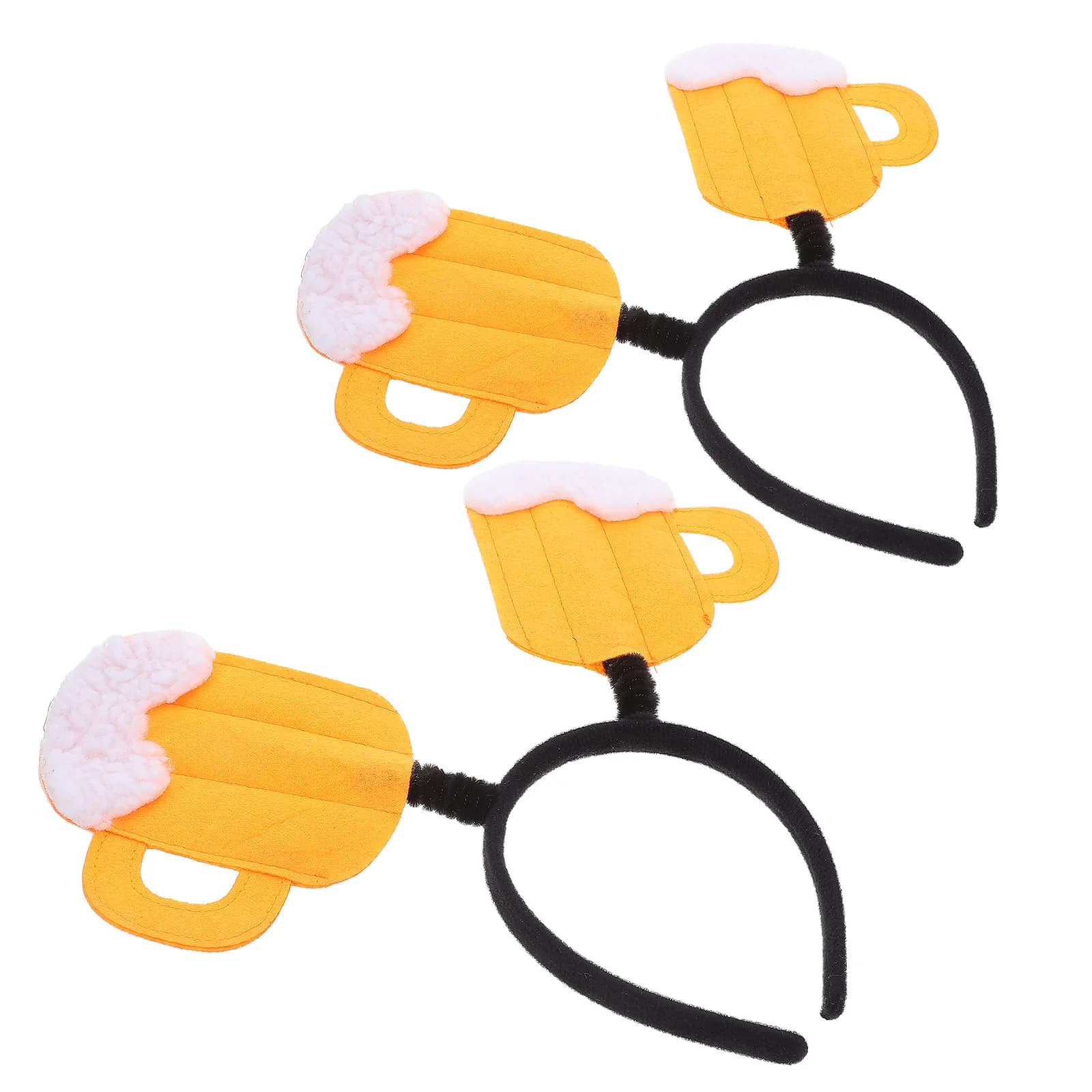 2 Pezzi Fasce per Capelli Divertenti per Feste a Tema Birra, Design Creativo a Forma di Boccale, Cerchietti per Capelli da Festival, Accessori per Feste