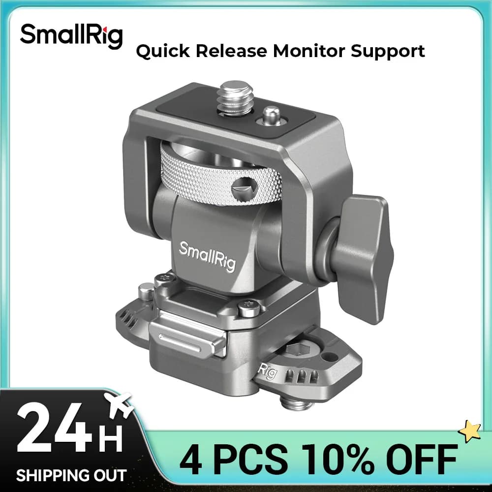 SmallRig HawkLock H21 Quick Release Monitor Support with NATO clamp monitor support with fast release NATO track, load 2.5 kg 4487