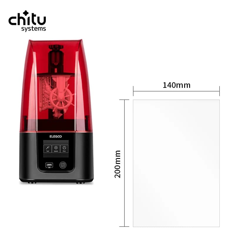 Pellicola FEP da 6,6 pollici ELEGOO Mars 3/3 Pro 4k Set 146*195*0.15mm Pellicola da 6,6 pollici per Photon Mono 2 LCD Parti della stampante 3D Accessori