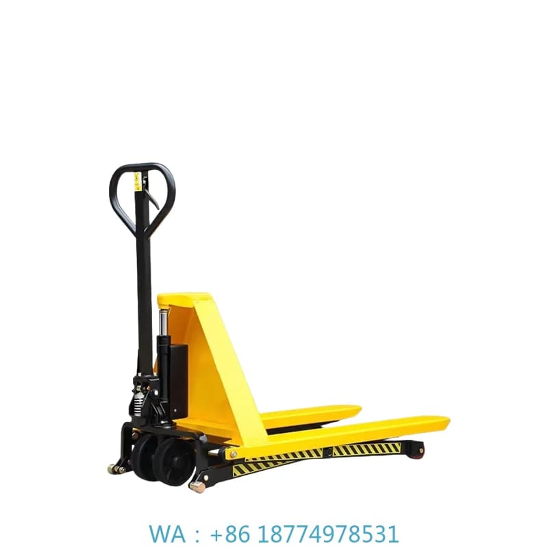 Pallet idraulico a forbice manuale per carrello per camion con pallet ad alta sollevamento per camion