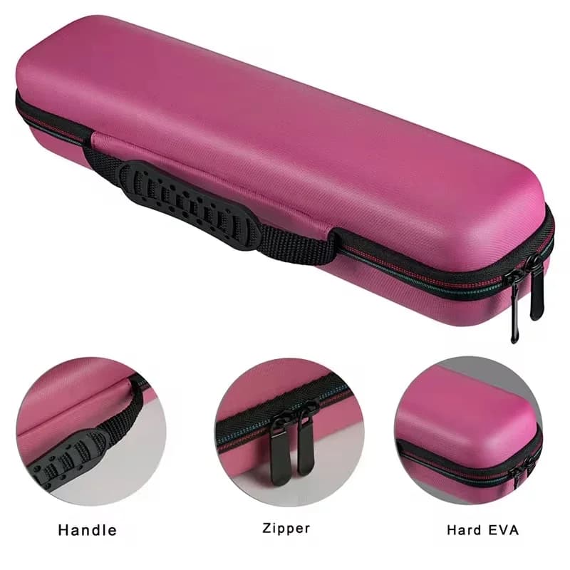 Scatola portaoggetti per piastra per capelli Custodia da trasporto impermeabile Organizer Custodia protettiva per bigodino per capelli in EVA Borsa da viaggio con cerniera