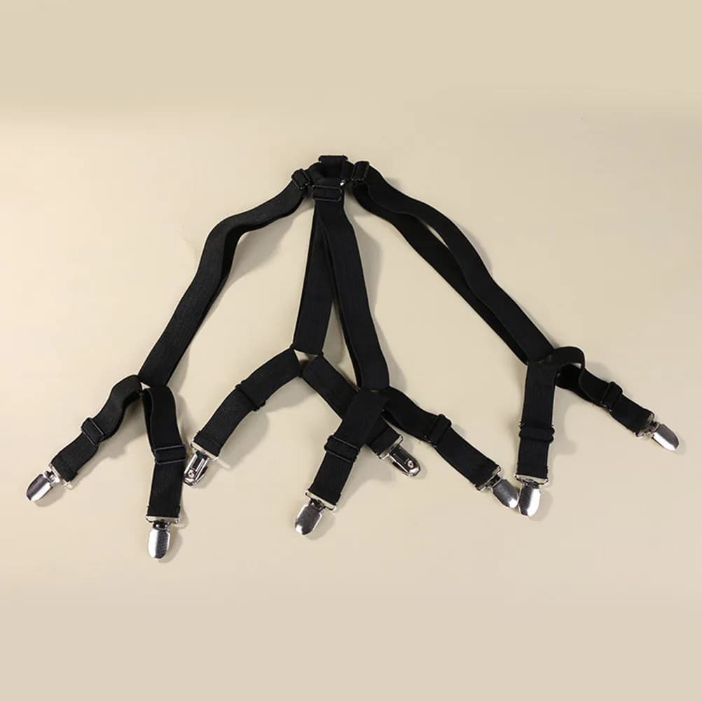 2Pcs Bed Sheet Fasteners Multifunction Elastic Buckle Clamp Anti-Skid Clip for on Standard Odd Beds