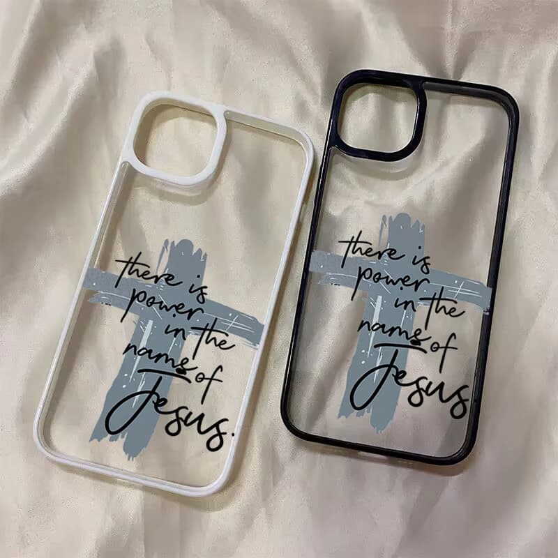 Religious Jesus Cross Clear Case for Samsung Galaxy S23 S24 Plus S25 Ultra S26 FE A37 A36 A27 A26 A57 A56 A16 A15 A35 A55 Cover