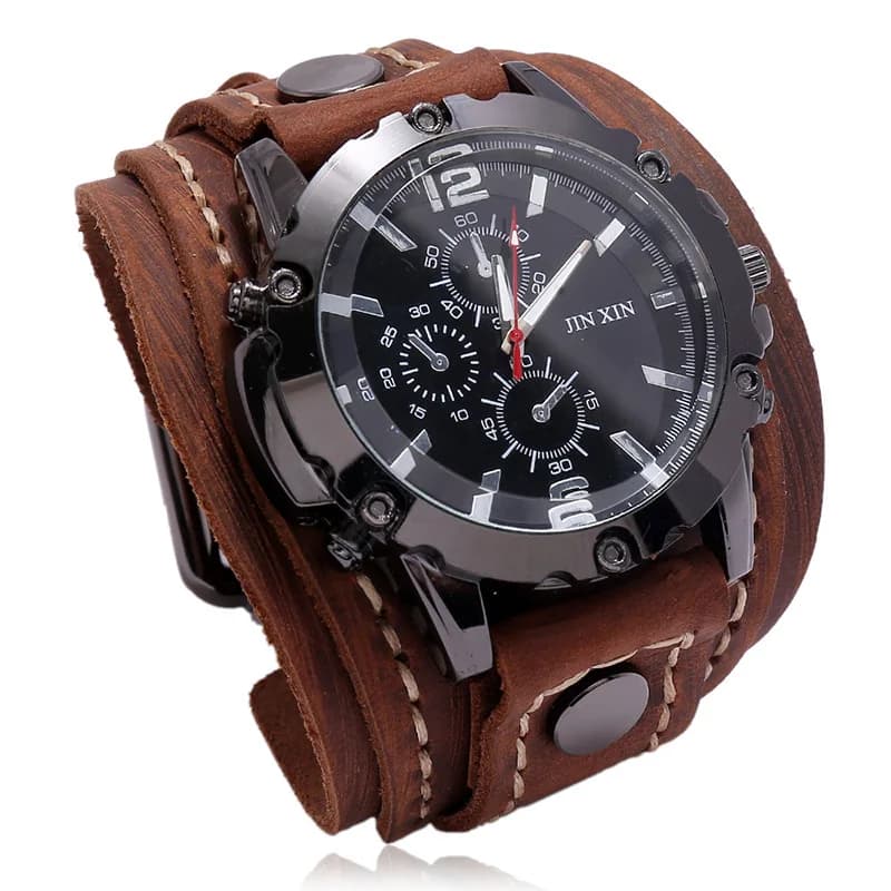 New Vintage Men's Watch Quartz Wrist Watch With High Quality Fashion Leather Strap Men's Watch Relogio Masculino Dropshipping