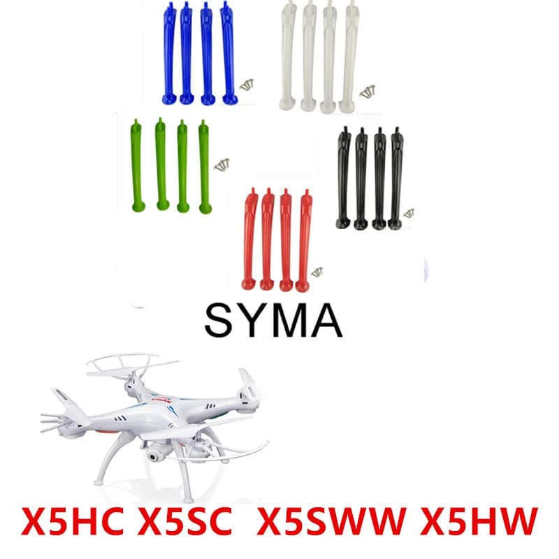 4 pz/set X5SW X5HW Atterraggio Skid Carrello di Atterraggio Gimble Per Syma X5HC X5SC RC Quadcopter Drone