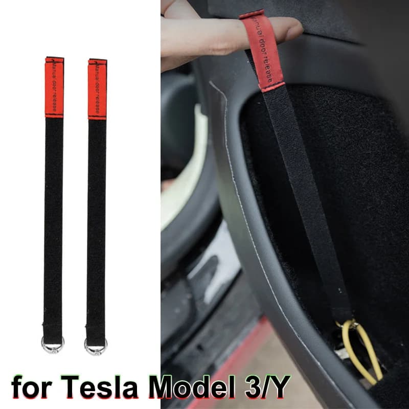 For New Tesla Model Y 3 2024 Rear Emergency Switch Handle Exterior Releasing Emergency Safety Door Manual Pull Extruder
