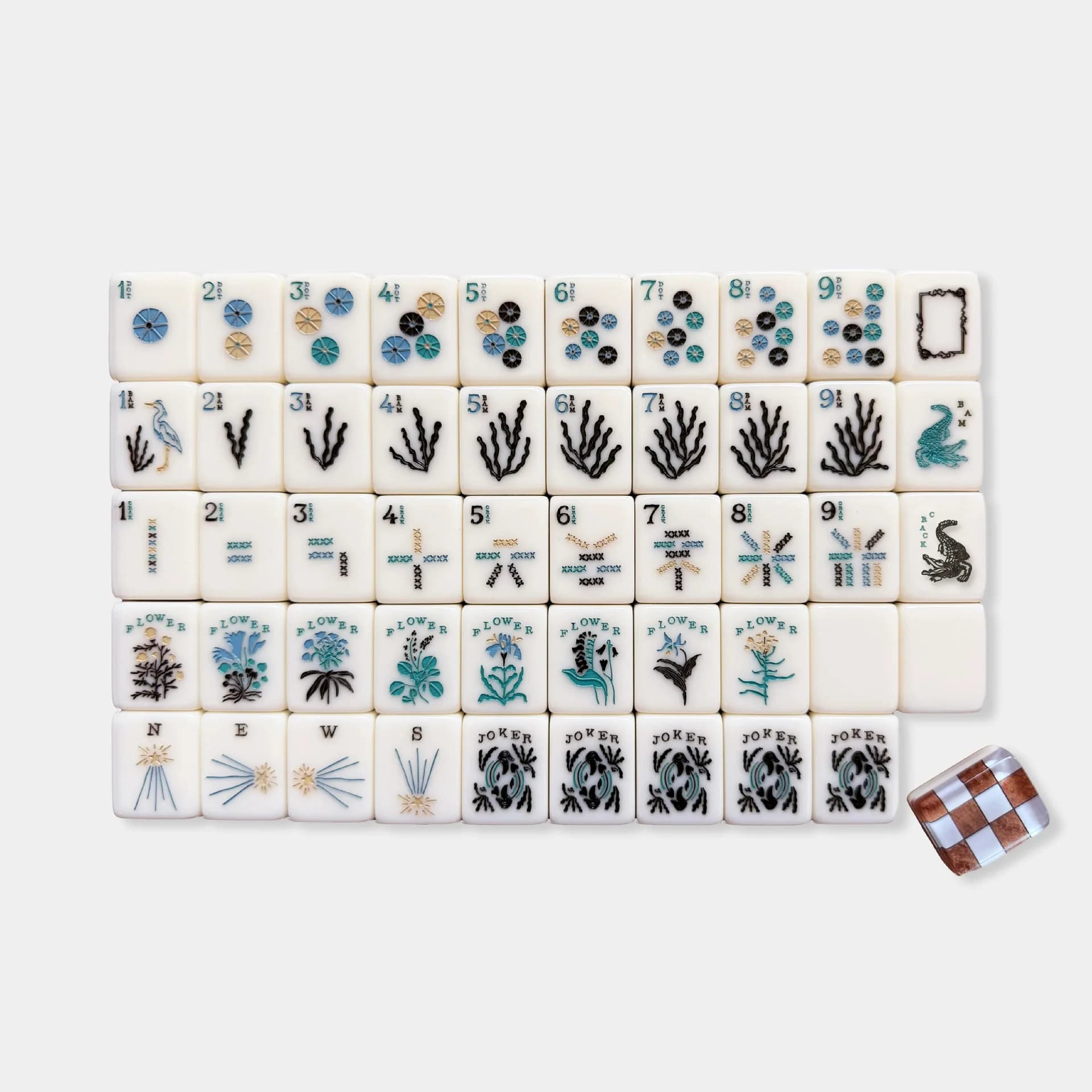 Water Source Beth Crystal Acrylic American Mahjong Set 160 Tiles Hand Rub Mahjong Home Party Gift Leather Box Game Accessories