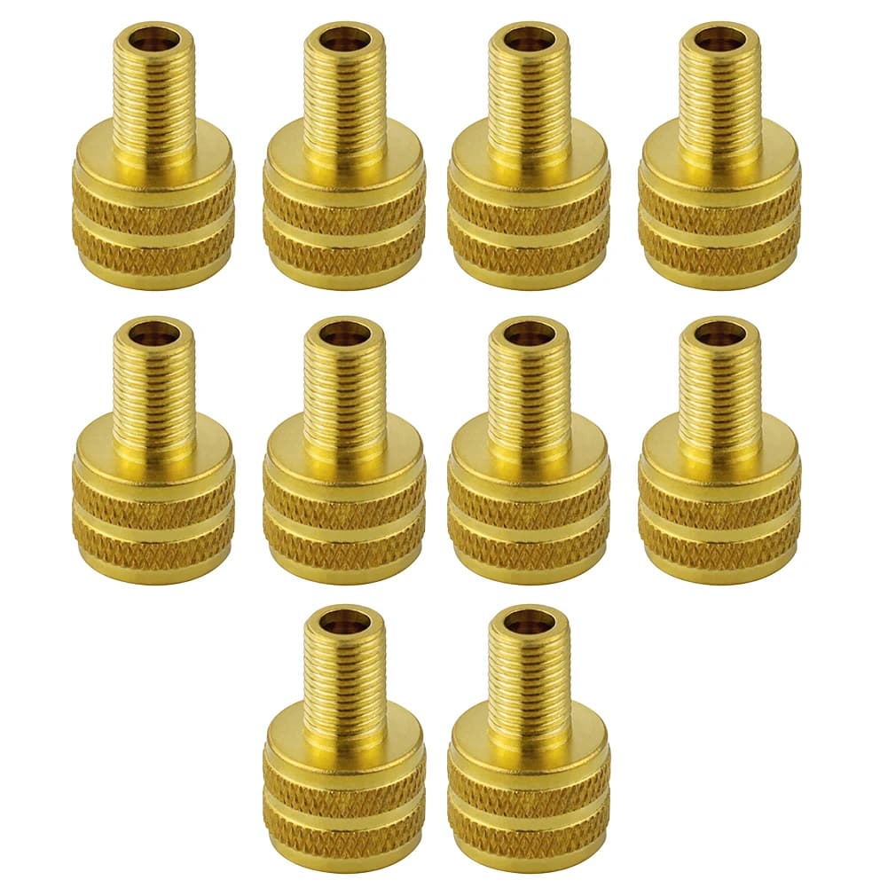 Adattatore per gonfiaggio pneumatici, adattatore per valvole pneumatici per gonfiatore professionale, set da 10 pezzi, dimensioni compatte, design portatile, strumento da officina