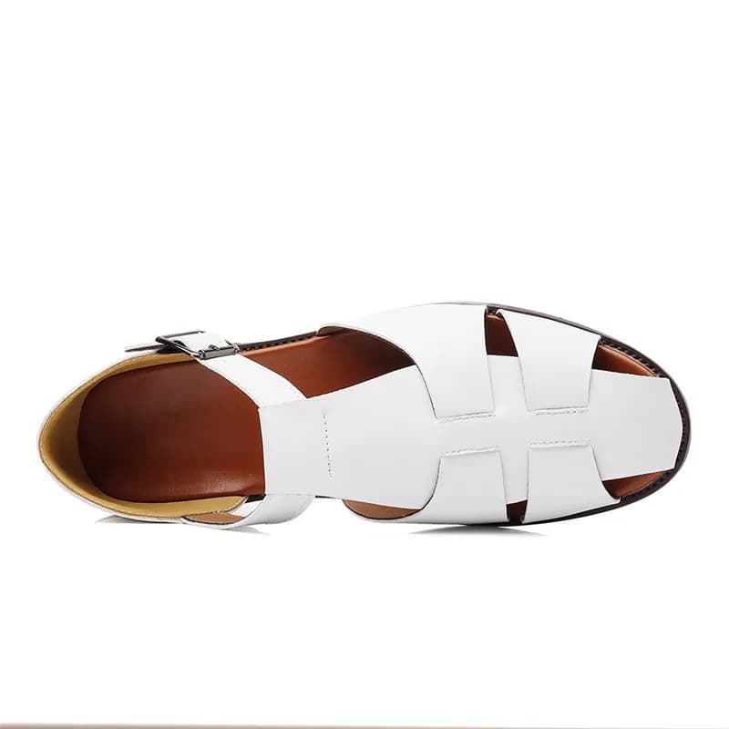 Nuovi Sandali da Uomo Tide, Stile Gladiatore con Fibbia in PU, Scarpe Casual in Pelle, Sandali Estivi da Spiaggia, Ciabatte da Esterno