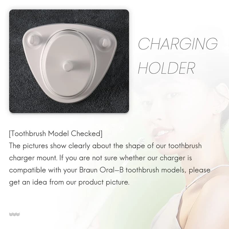 Cavo USB di ricambio per spazzolino elettrico Braun Oral-B, alimentatore a induzione, supporto di ricarica, modello 3757