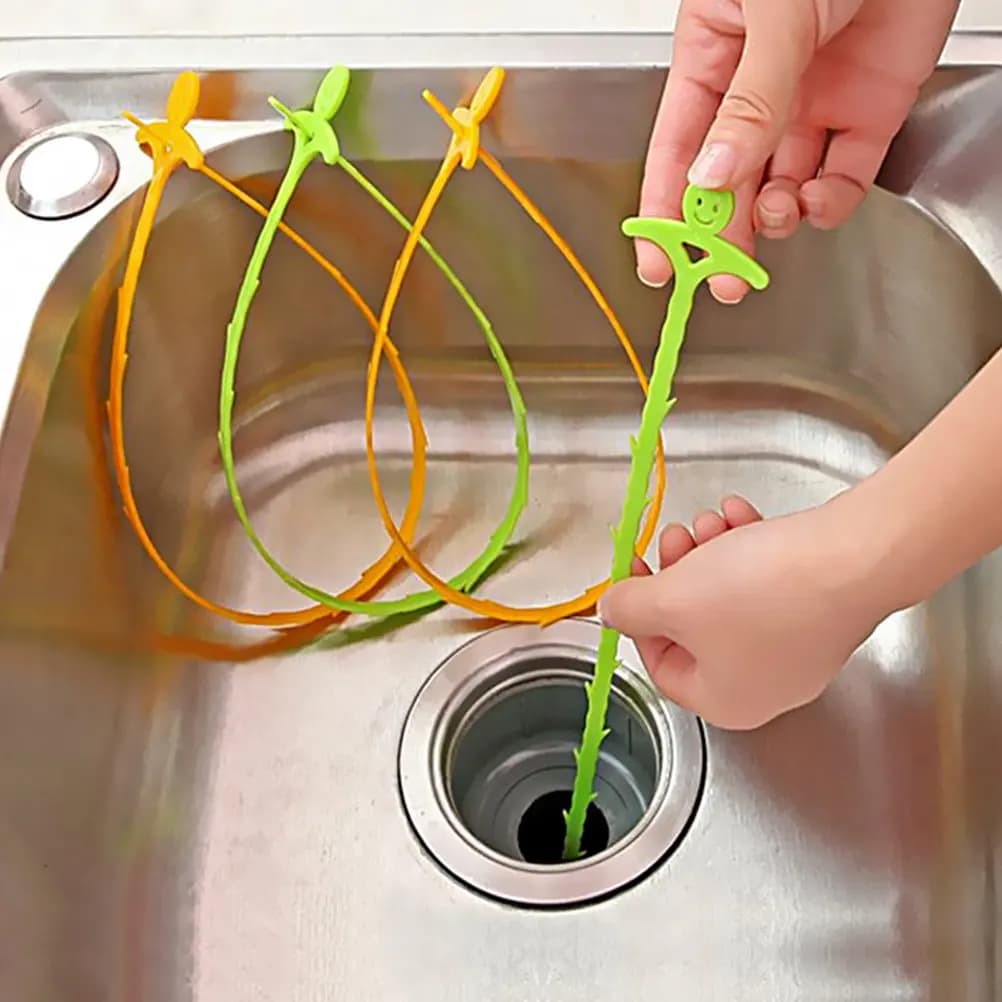 Set of 6 Cleaning Brushes, Collect Hair for Washers and Bathtub