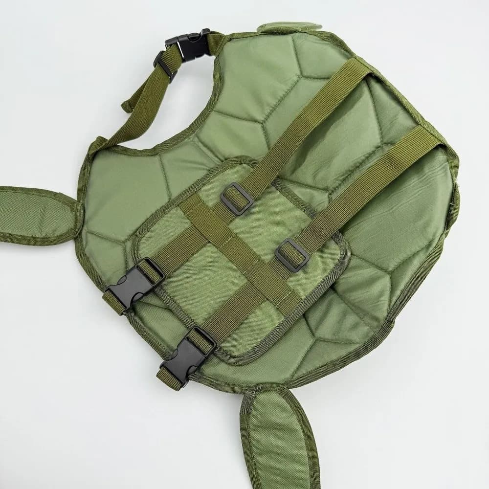 Giubbotto di Salvataggio per Animali Domestici a Forma di Tartaruga, Regolabile, Riflettente, con Maniglia Portatile, per Cani