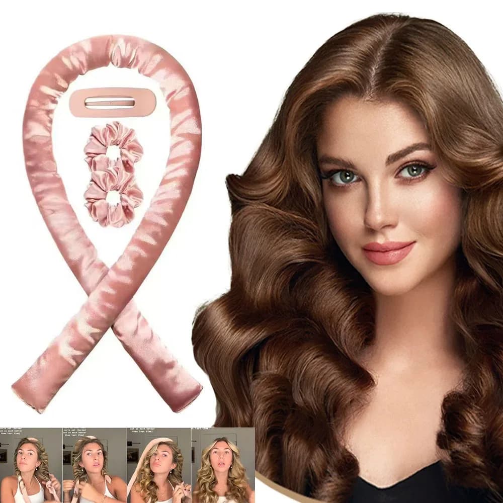 Heat-free curling tape, heat-free curlers, silk curlers for night waves, women's styling tool
