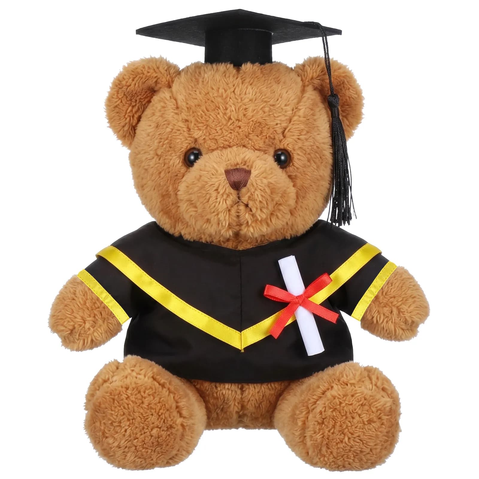 Set di Abiti per Laurea a Tema Orso: Cappello e Mantello per Animali di Peluche, Cerimonia di Laurea, Dottorato, Carino e Festivo