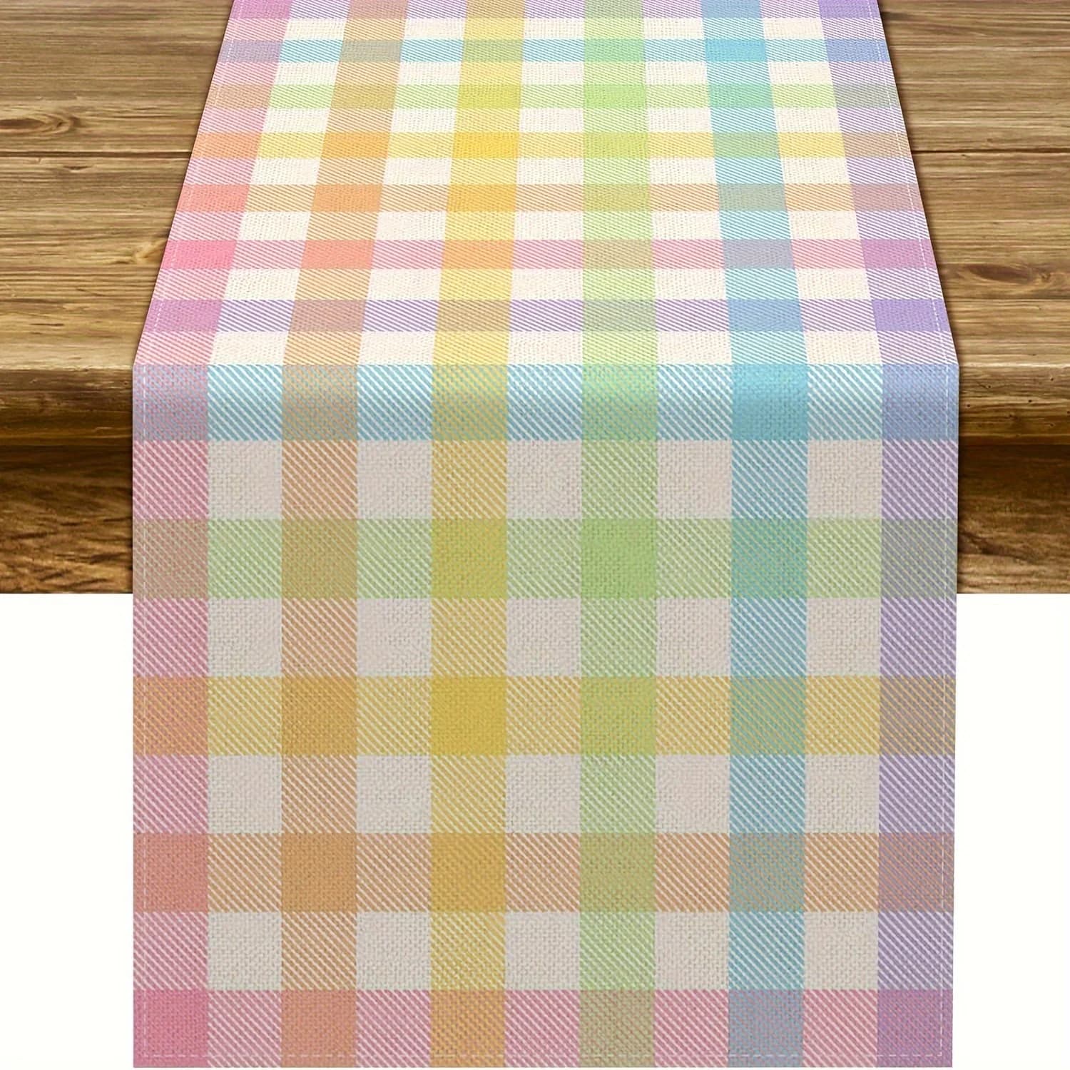1pc Runner da tavolo scozzese di bufalo vibrante Decor Home Runner da tavolo da pranzo Forniture per feste Decorazioni Copritavolo