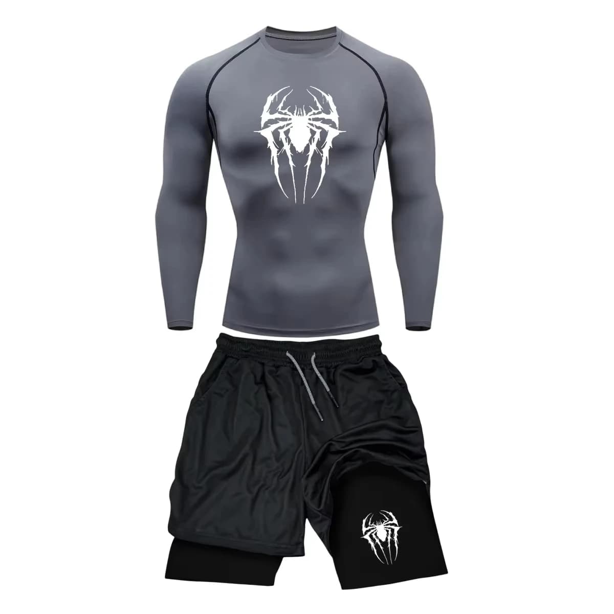 Men tight fitting sports suit fitness training boxing Muay Thai shorts compression suit sportswear fitness suit Jiu Jitsu boxing
