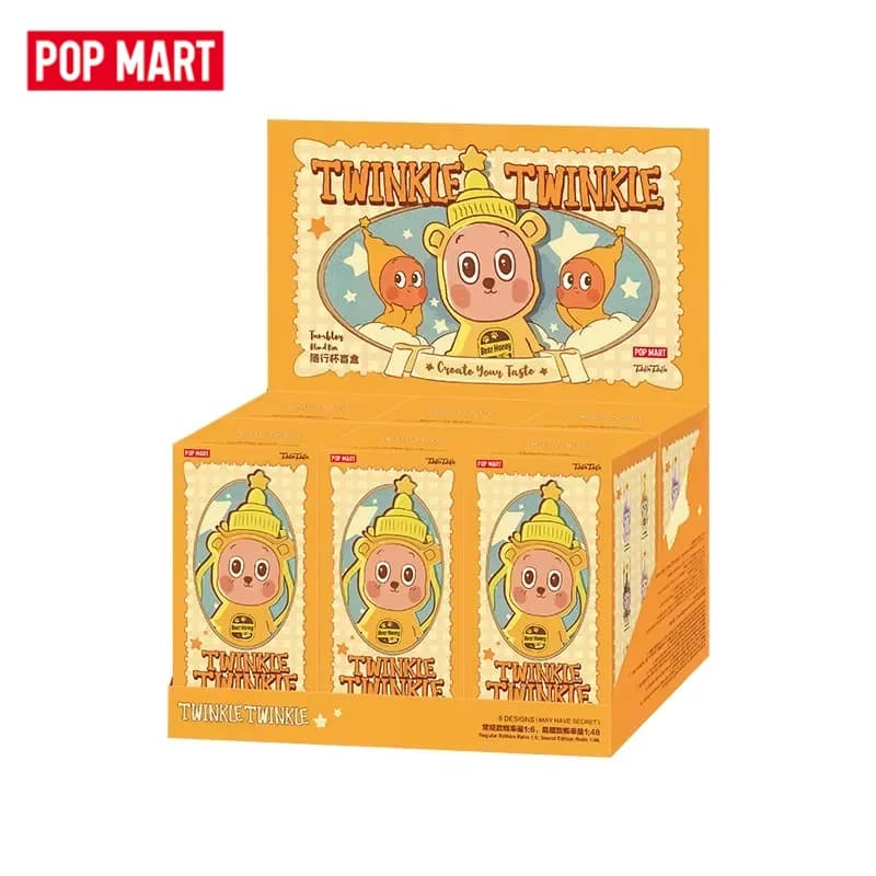POPMART Twinkle Twinkle Create Your Taste Series Traveling Cup Blind Box Toys Kawaii Anime Action Figure Surprise Mystery