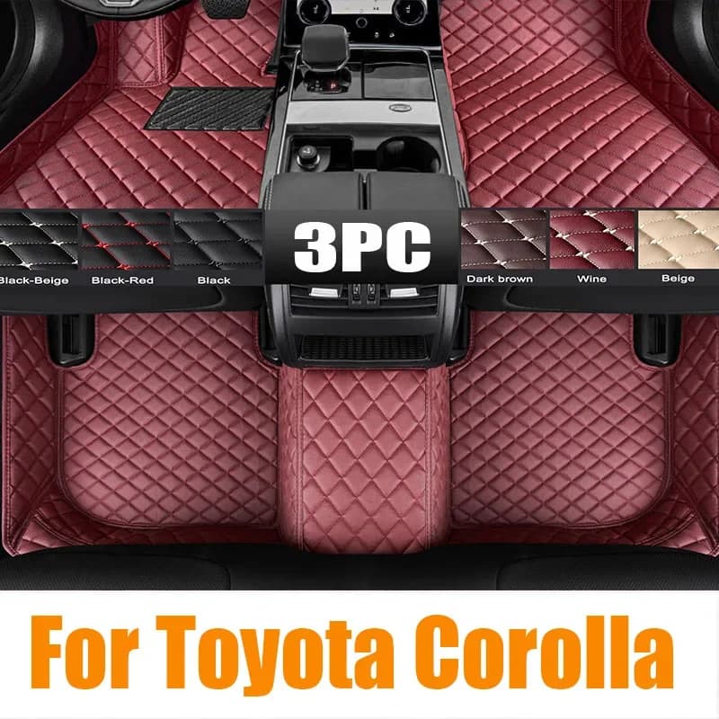 Originale per Toyota Corolla 2019 - 2023 Tappetini per auto Tronco Pad TPE 3D Tappetino Inodore Set di vassoi Nero Guida a sinistra