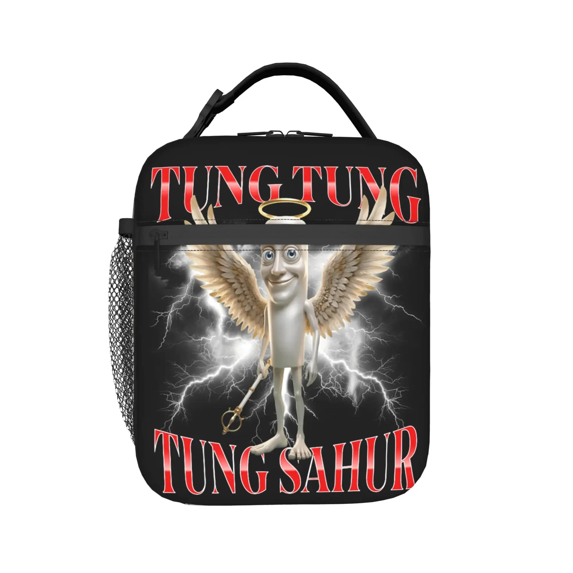 Tung Sahur Meme Insulated Lunch Bag Cooler Bag Reusable,Lunch Container Leakproof Lunch Box Tote Food Storage Bags