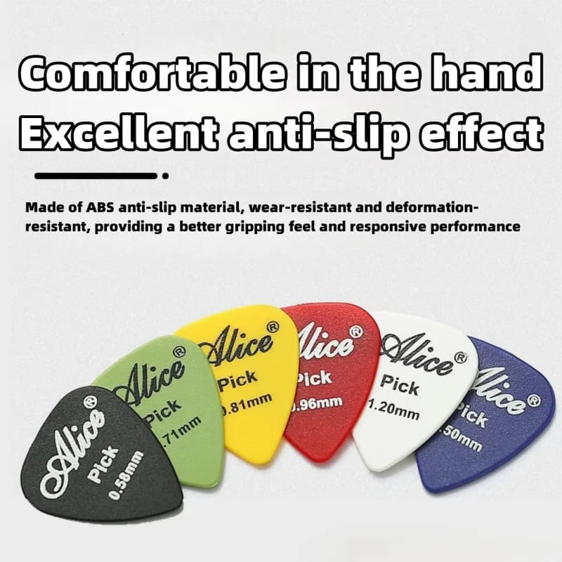 10/20/30/40/50/60/100 Pezzi Plettri per Chitarra in Colori Assortiti, Plettri Premium in Plastica per Chitarra, Basso e Ukulele per Amanti della Musica