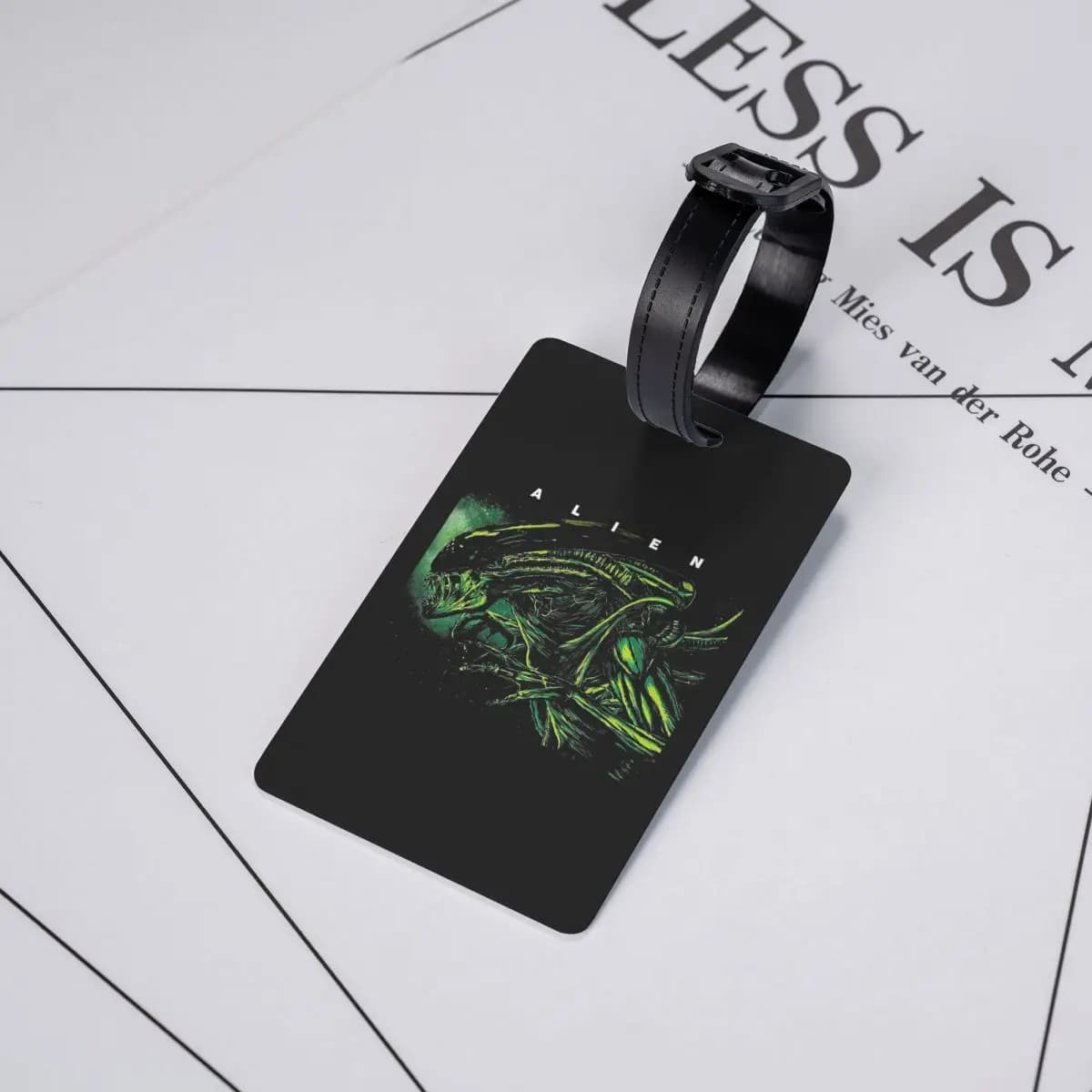 Etichette per Bagagli Aliene, Accessori per Valigie, Targhette per Bagagli da Viaggio, Porta Etichette con Spazio per Nome e Indirizzo