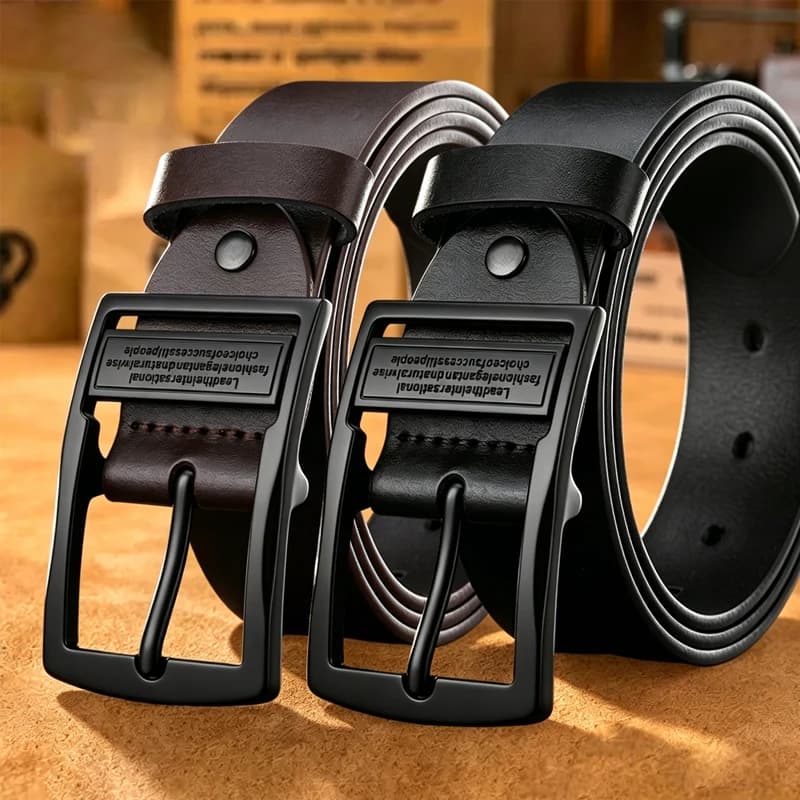 Men’s Vintage Needle Buckle Belt Casual All-Match Jeans Belt for Men