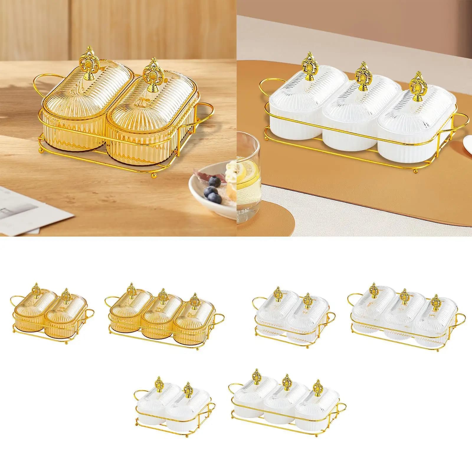 Dried fruit tray with lid, wedding nut plate snack plate multipurpose appetizer,