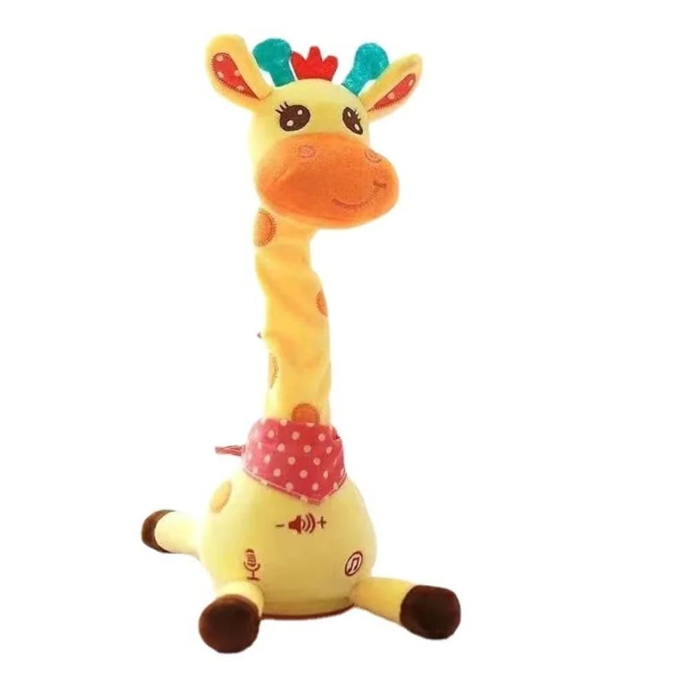 Repeating What You Say Dancing Talking Giraffe Toy Adjustable Volume Plush Stuffed Animal Toy Musical with 10 Songs
