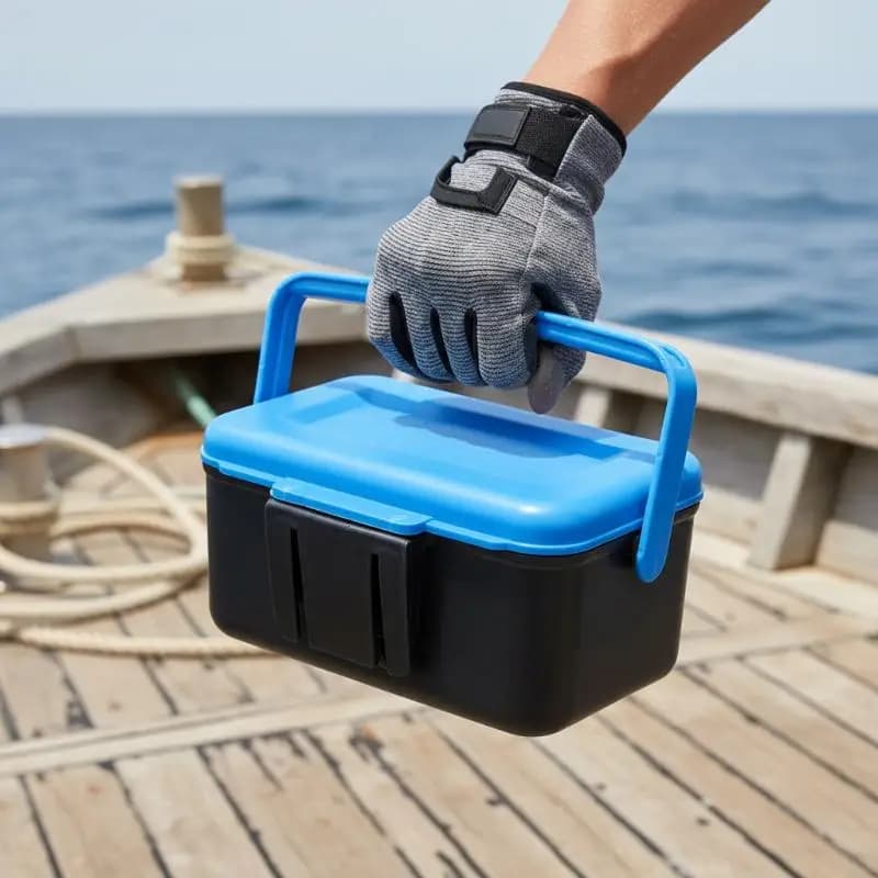 Fishing Tackle Storage Box for Lure and Bait Portable Organizer Earthworm Hook Case Lightweight for Outdoor Fishing