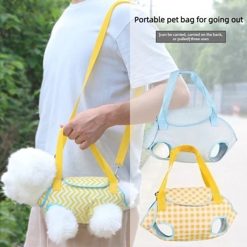 Portable Pet Carrier Bag 3 Ways To Carry Breathable Mesh Travel Carrier Bags Small Dogs Cats Puppy Outdoor Walking Chest Back