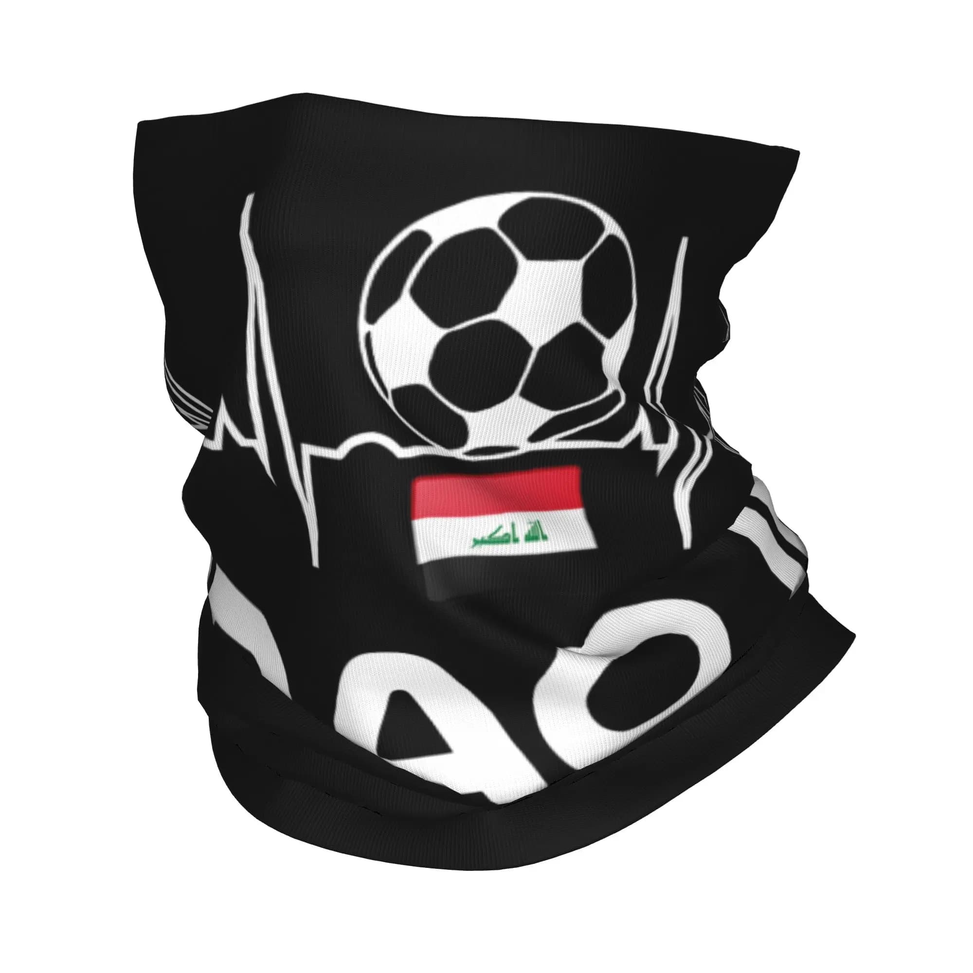 Bandana con Bandiera dell'Iraq, Copricollo Multifunzione, Sciarpa Avvolgente, Maschera per il Viso Unisex per Tutte le Stagioni