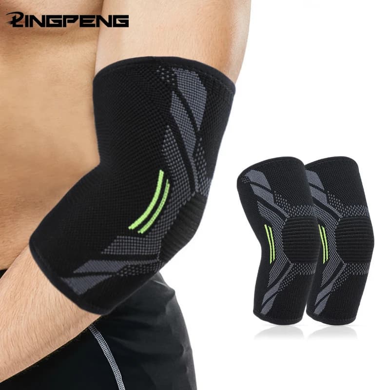 Elbow Support Elastic Gym Sport Elbow Protective Pad Absorb Sweat Sport Basketball Volleyball Tennis Arm Sleeve Elbow Brace