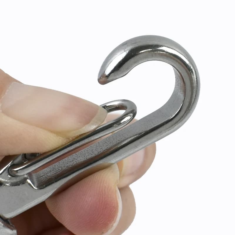 27mm 316 Stainless Steel Snap Hook Carabiner Trigger Clip Lobster Clasp Paracord Lanyard Metal Buckle Dog Leash Keychain Parts