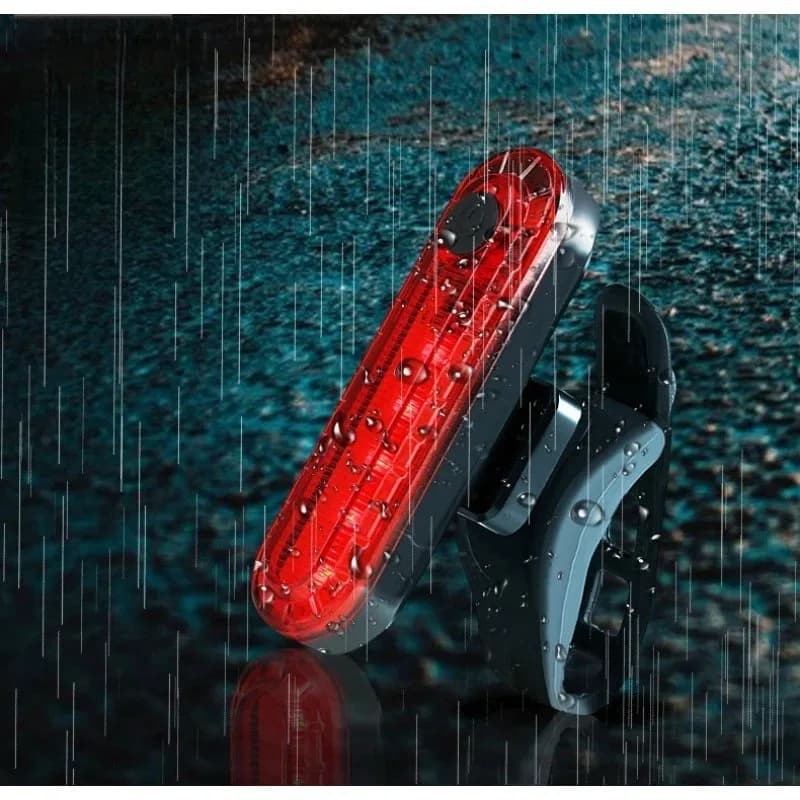 Popu per fanali posteriori per bicicletta luminosi a LED Avvertimento di sicurezza Luci per casco Fanale posteriore per bici USB ricaricabile Bianco Rosso Accessori per ciclismo