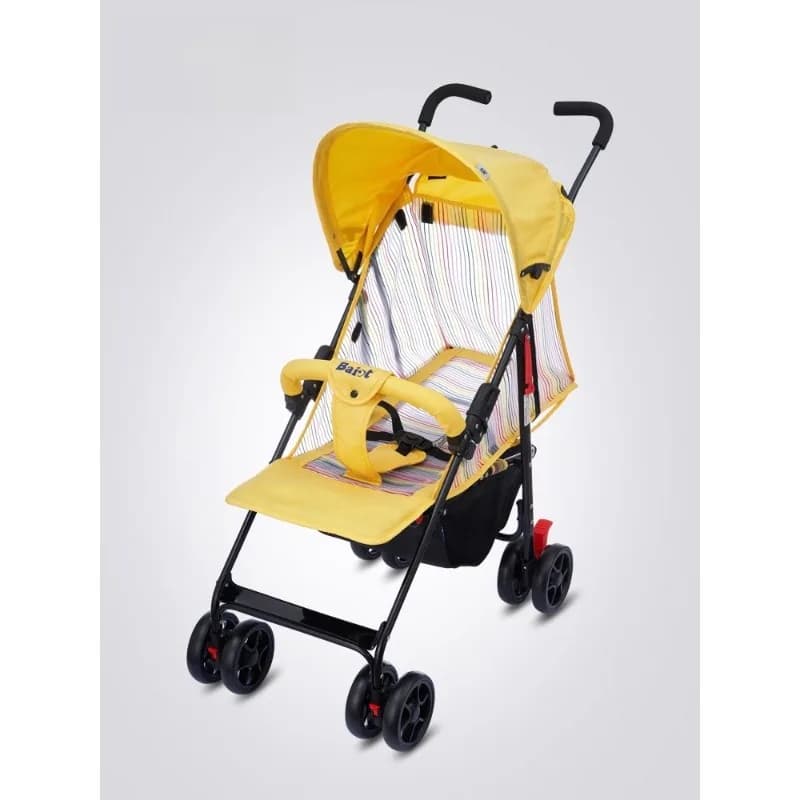 Passeggino estivo traspirante - Passeggino leggero pieghevole con ombrello con sedile reclinabile, design con ventilazione in rete