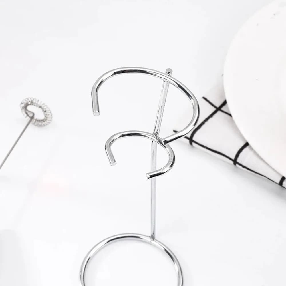 Kitchen Tool Rack Multifunctional Milk Frother Stand Heavy Duty Iron Egg Beater Holder Universal Hand Blender Holder Bakery