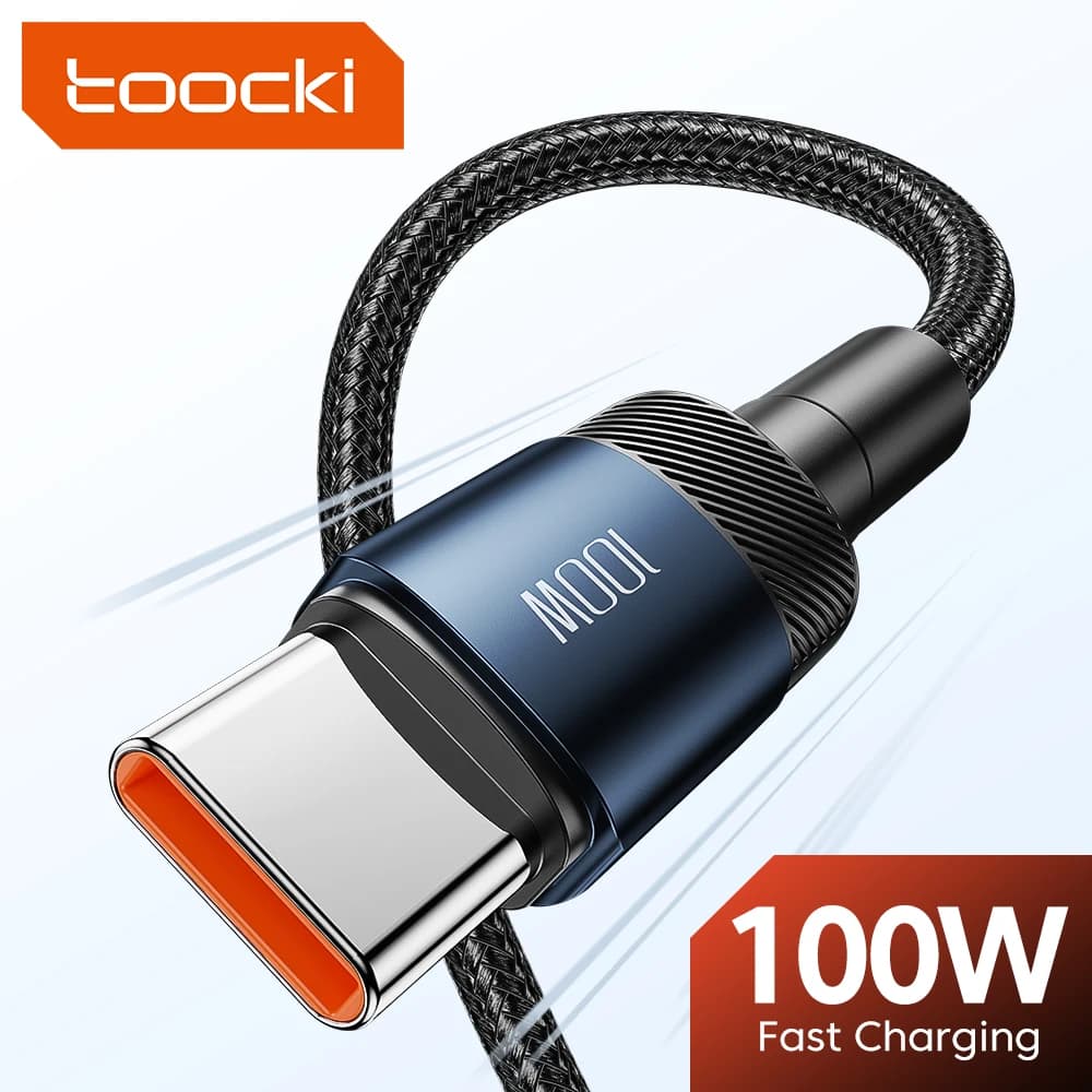 Toocki 100W USB Tipo C A USB C Cavo PD Caricatore di Ricarica Veloce Tipo-C Cavo Per Macbook Samsung Xiaomi USBC Cavo 1M 2M 3M