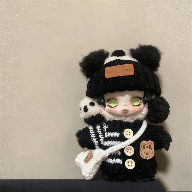 Solo vestiti sono adatti per Skullpanda Winter Maglioni lavorati a mano con cappelli Borse Piccole carine personalizzate e alla moda