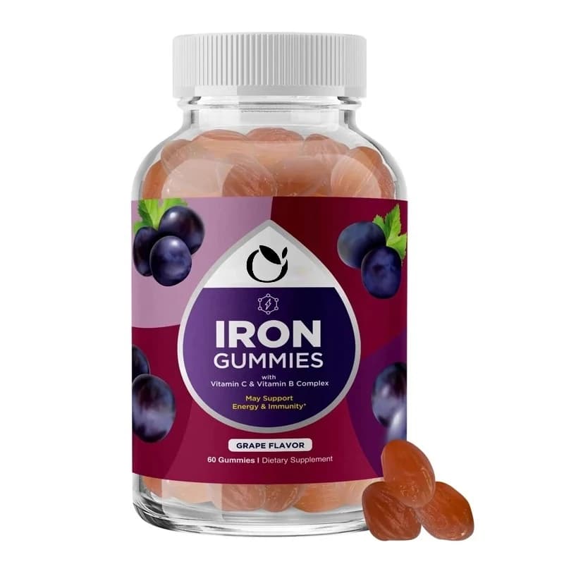 Caramelle Gommose per Adulti con Ferro e Vitamine del Gruppo B per un Boost Energetico - Integratore in Caramelle Gommose