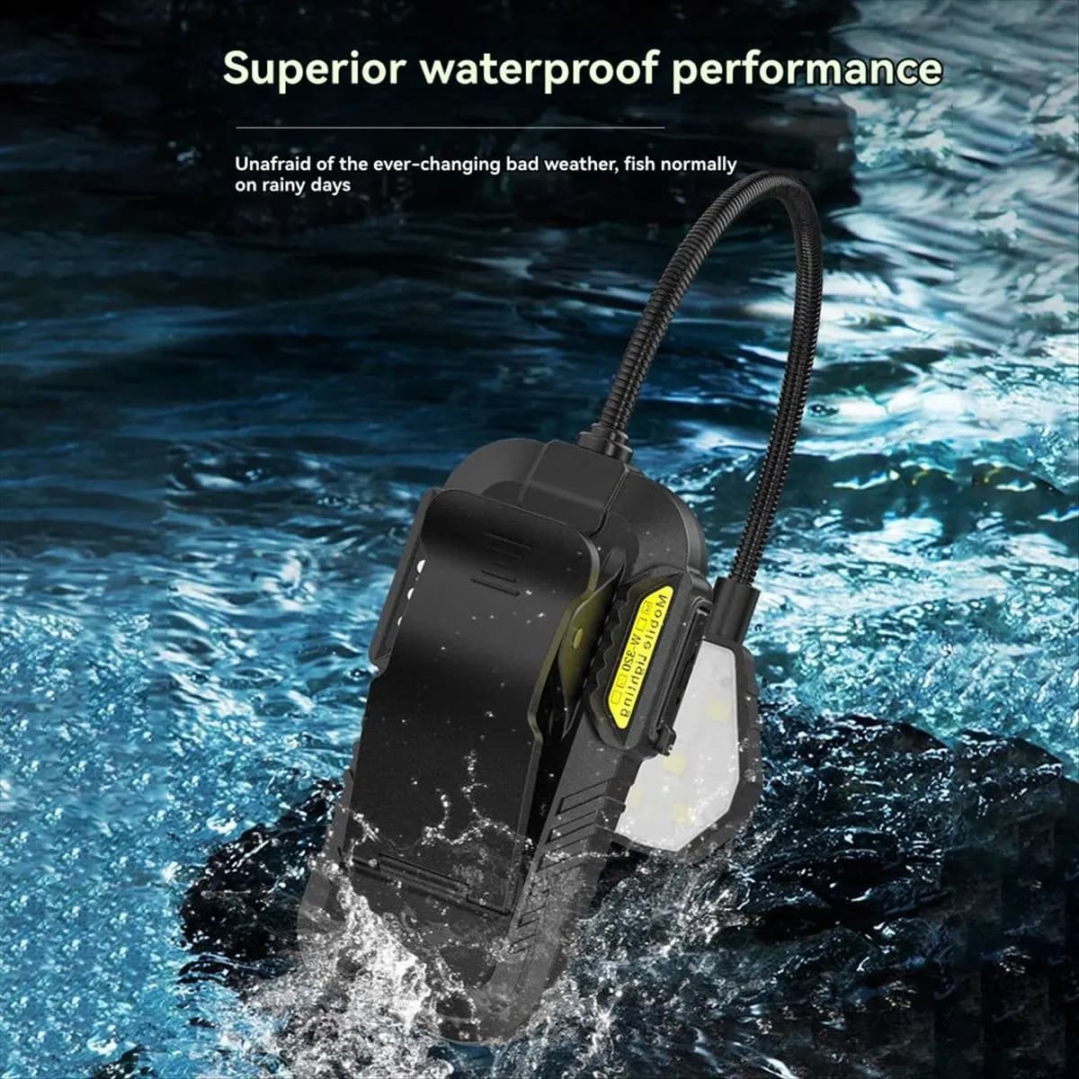 【GRANDE VENDITA】 Lampada da lettura ricaricabile con clip con lampada con sensore di movimento con indicatore di alimentazione per la lettura in campeggio e pesca