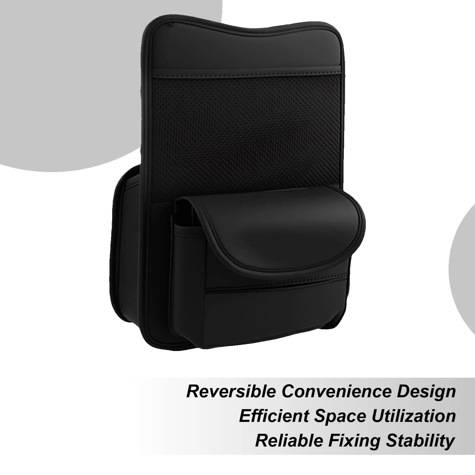 Tra il sedile dell'auto Organizer Borsa portaoggetti in pelle PU con scomparti tra il sedile Borsa portaoggetti per snack Portachiavi SUV