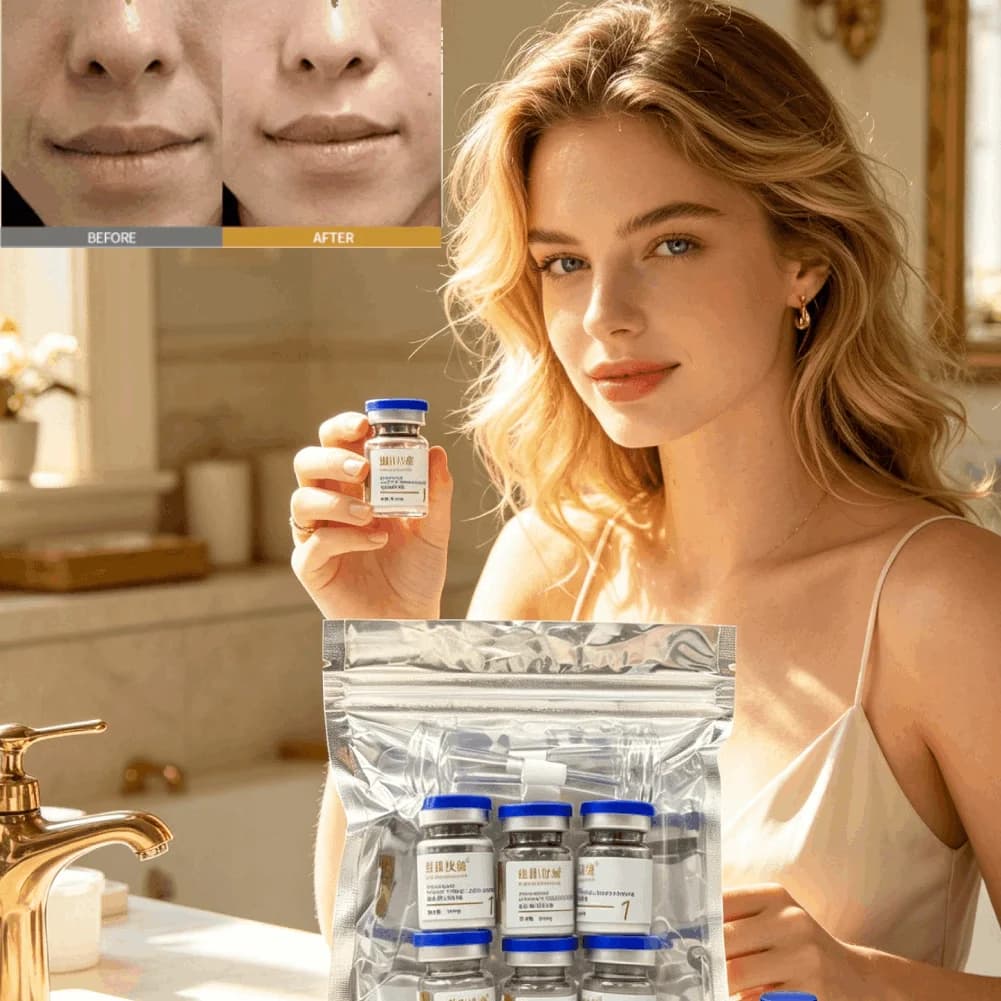 GHK-Cu Essenza di Peptidi di Rame Blu ad Alta Purezza, Formula Peptidica Complessa, Promuove la Produzione di Collagene, Essenza Riparatrice Tutto-in-Uno