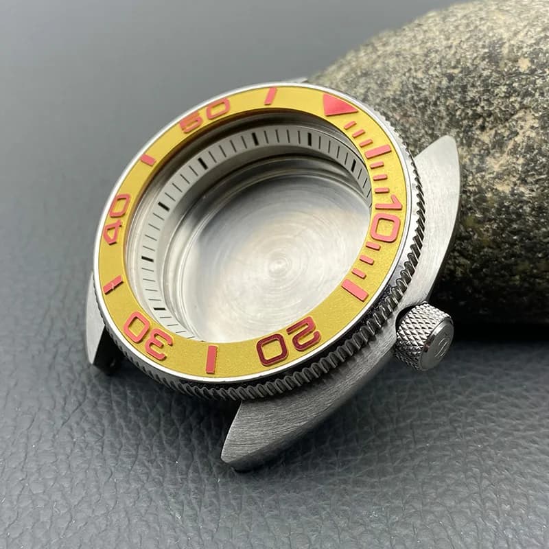 44 millimetri Mod 6105 6309 Tartaruga Abalone Cassa Dell'orologio Misura NH35 NH36 4R Movimento Automatico 20ATM Impermeabile Uomini Cassa Dell'orologio Subacqueo Personalizzato