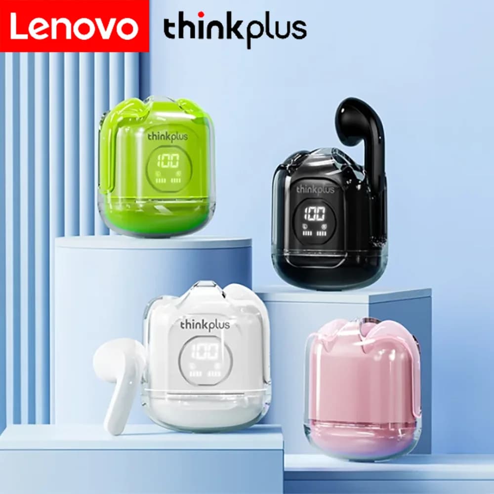 Lenovo Thinkplus XT65 Wireless earphones Bluetooth Headset Waterproof headphones Wireless earphones with computer microphone