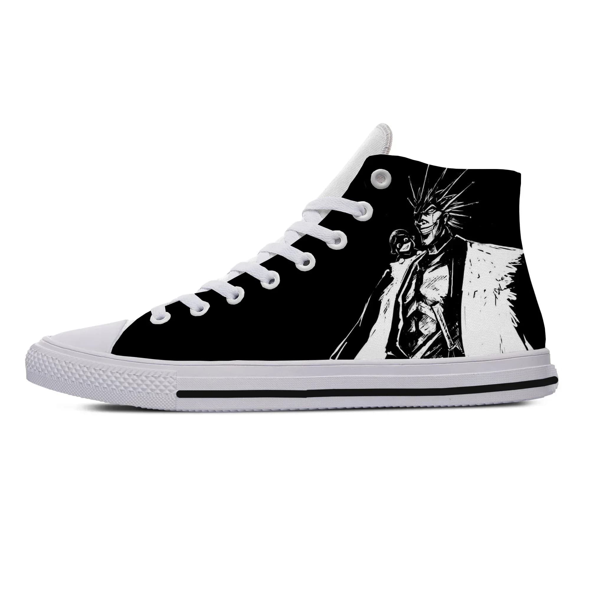 Hot Fashion Cool Summer Woman Man Kenpachi Zaraki Lightweight Sneakers Casual Latest Board Shoes Classic High Help Canvas Shoes