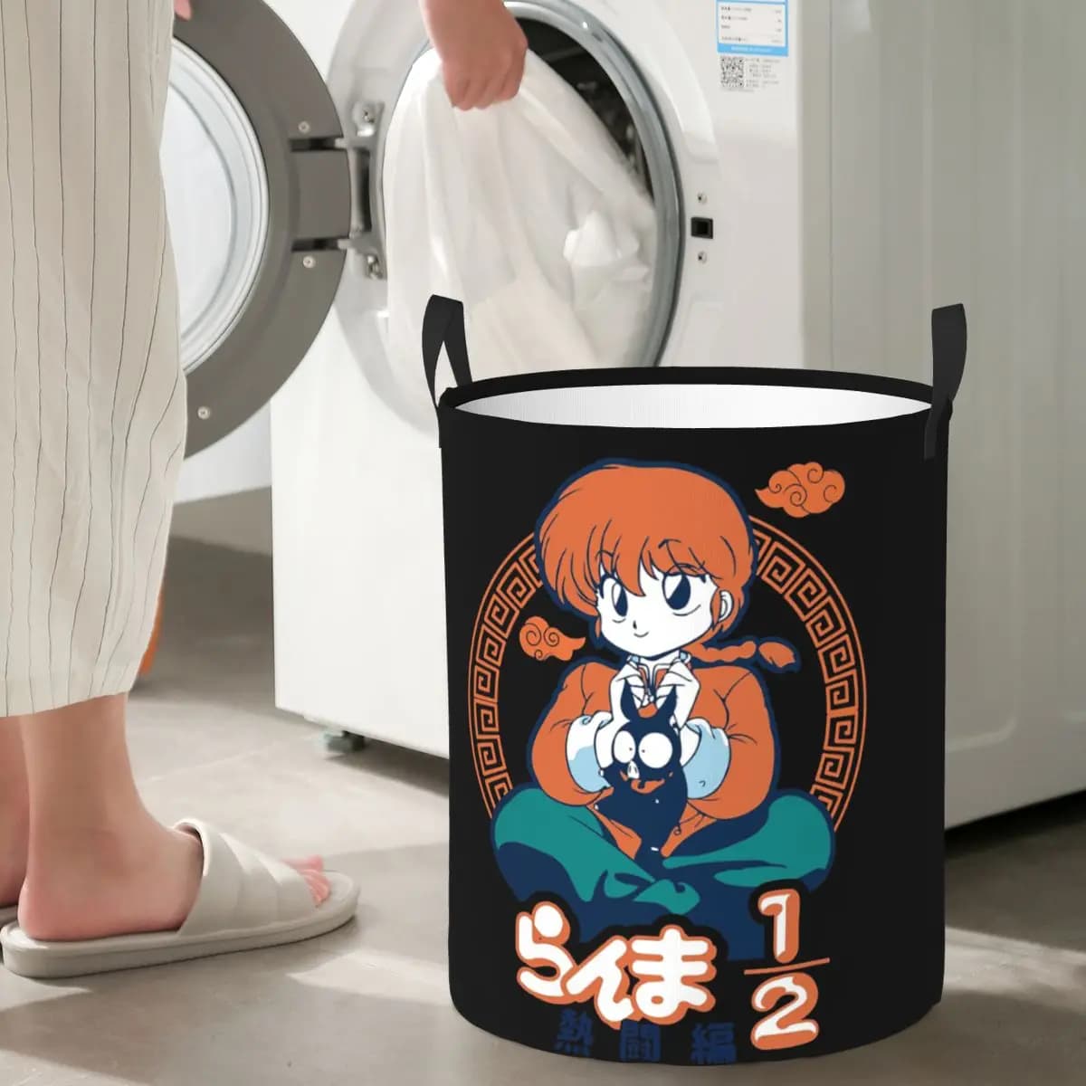 Ranma 1/2 folders clothes sporchi toys basket holder bag organizer for home