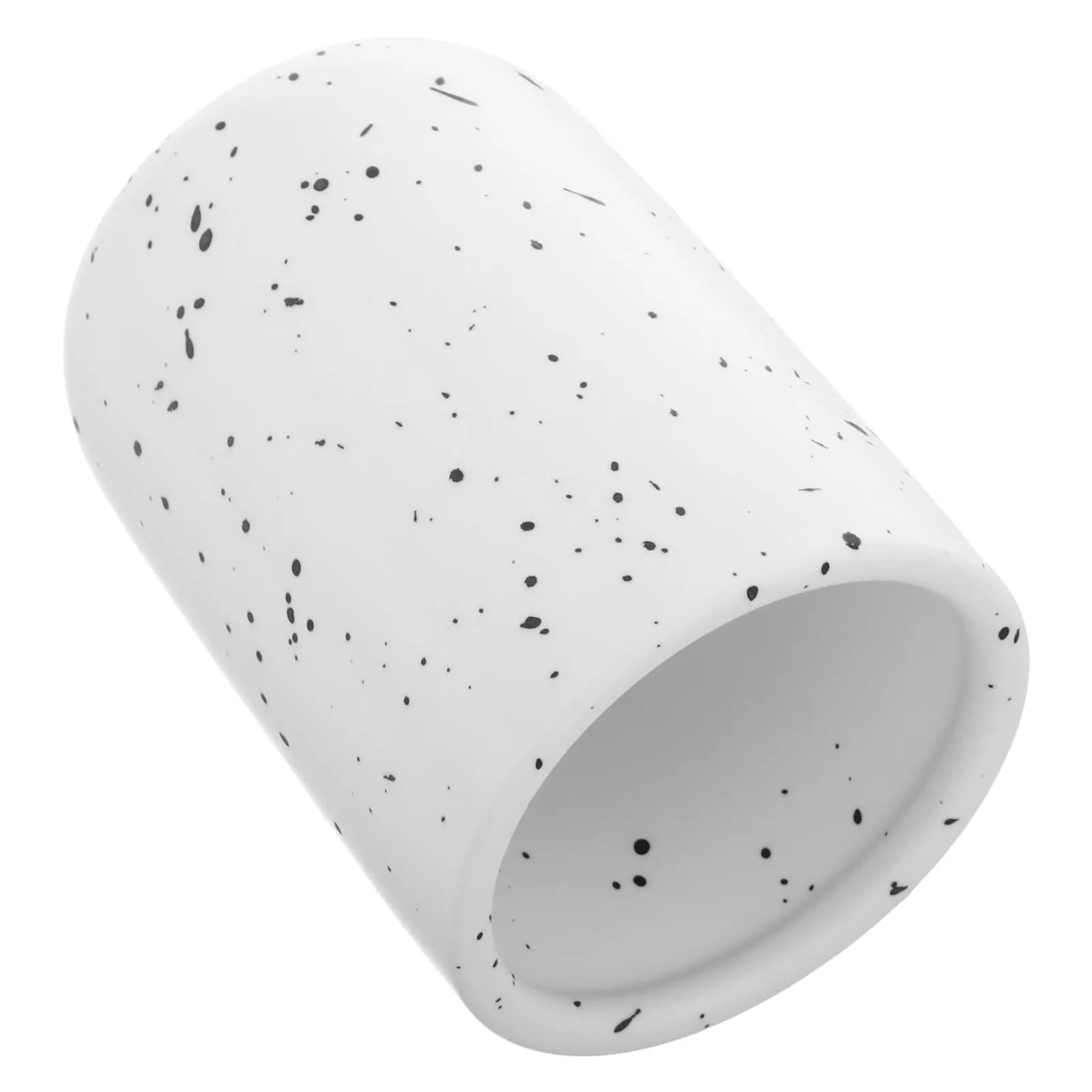 Tazza in Ceramica per Spazzolino 300ml, Bordo Liscio, Multiuso per Bagno, Portapenne da Scrivania, Portaspazzolino Decorativo
