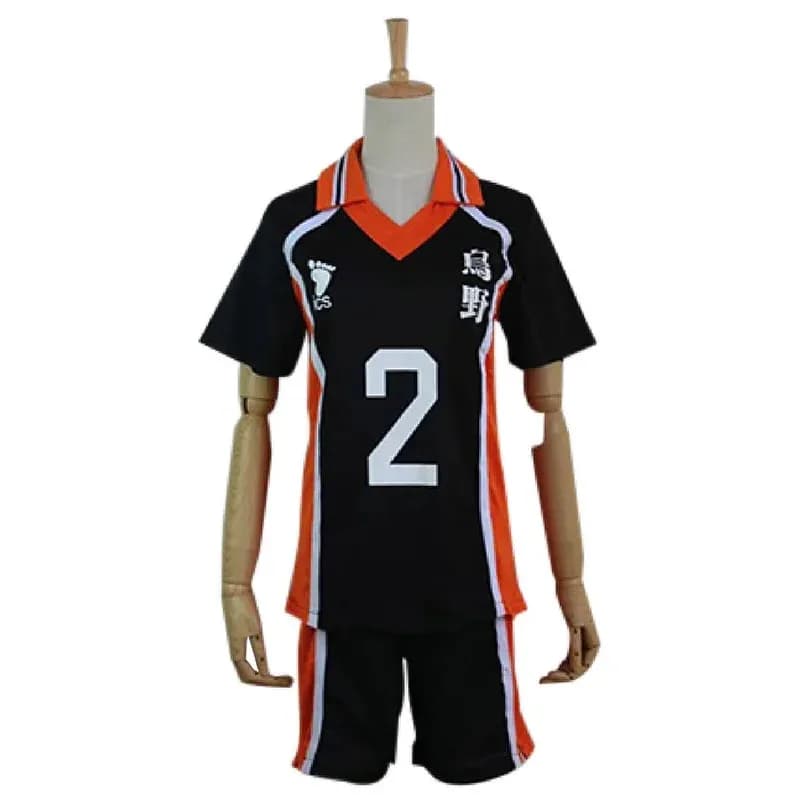 NewHaikyuu Cosplay Karasuno School Uniform Costume Sugawara Koushi/Sawamura Daichi/Azumane Asahi/Hinata Shoyo Shirt Jerseys KL31